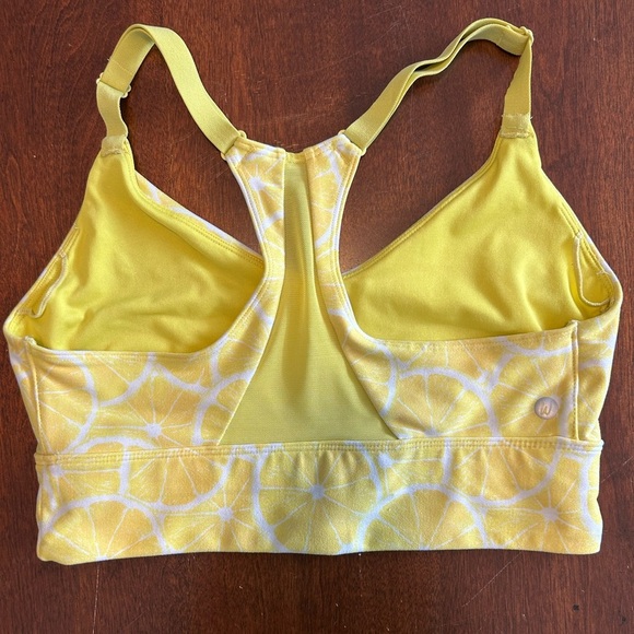 Wildfox Yellow Citrus Print Sports Bra - Picture 2 of 4